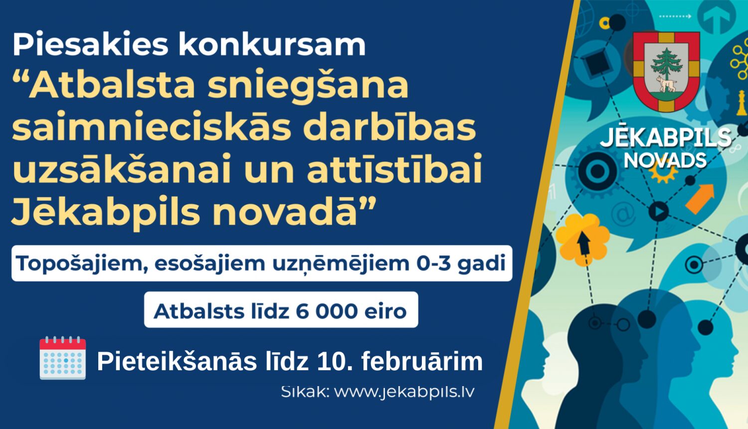 Var pieteikties uzņēmējdarbības atbalstam