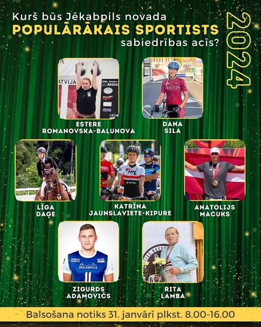 Balsojat par populārāko sportistu!