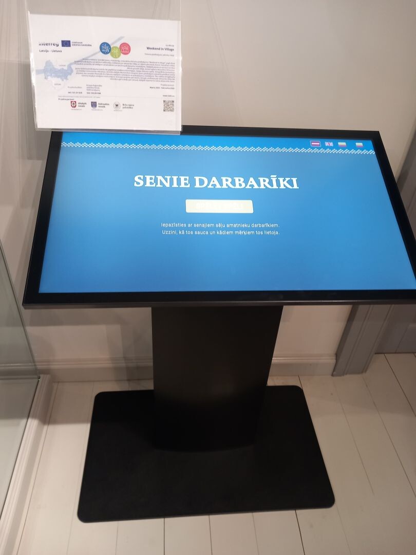 Ekspozīcija “Ar Sēliju sirdī” papildināta ar digitālo spēli par senajiem darbarīkiem