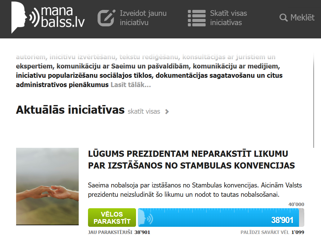 Tūkstošiem cilvēku parakstījušies par neizstāšanos no Stambulas konvencijas