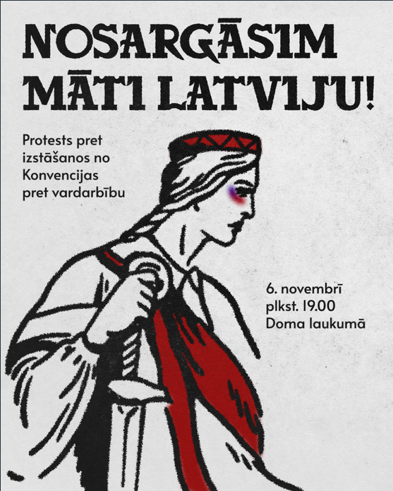 Šodien Rīgā, Doma laukumā notiks protests pret izstāšanos no Stambulas konvencijas
