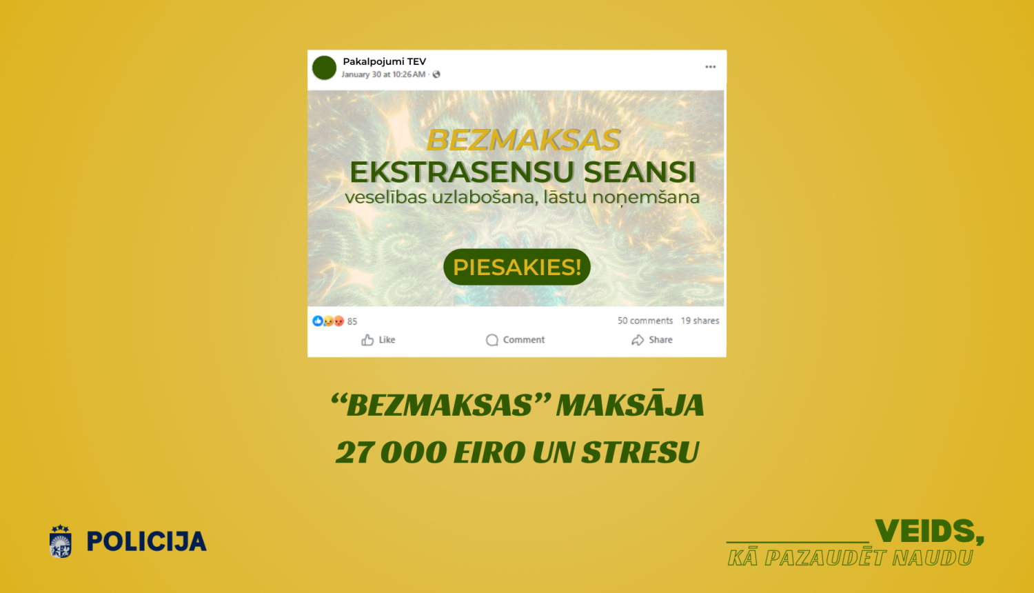 Sieviete, cenšoties noņemt lāstu, zaudē vairāk nekā 27 000 eiro