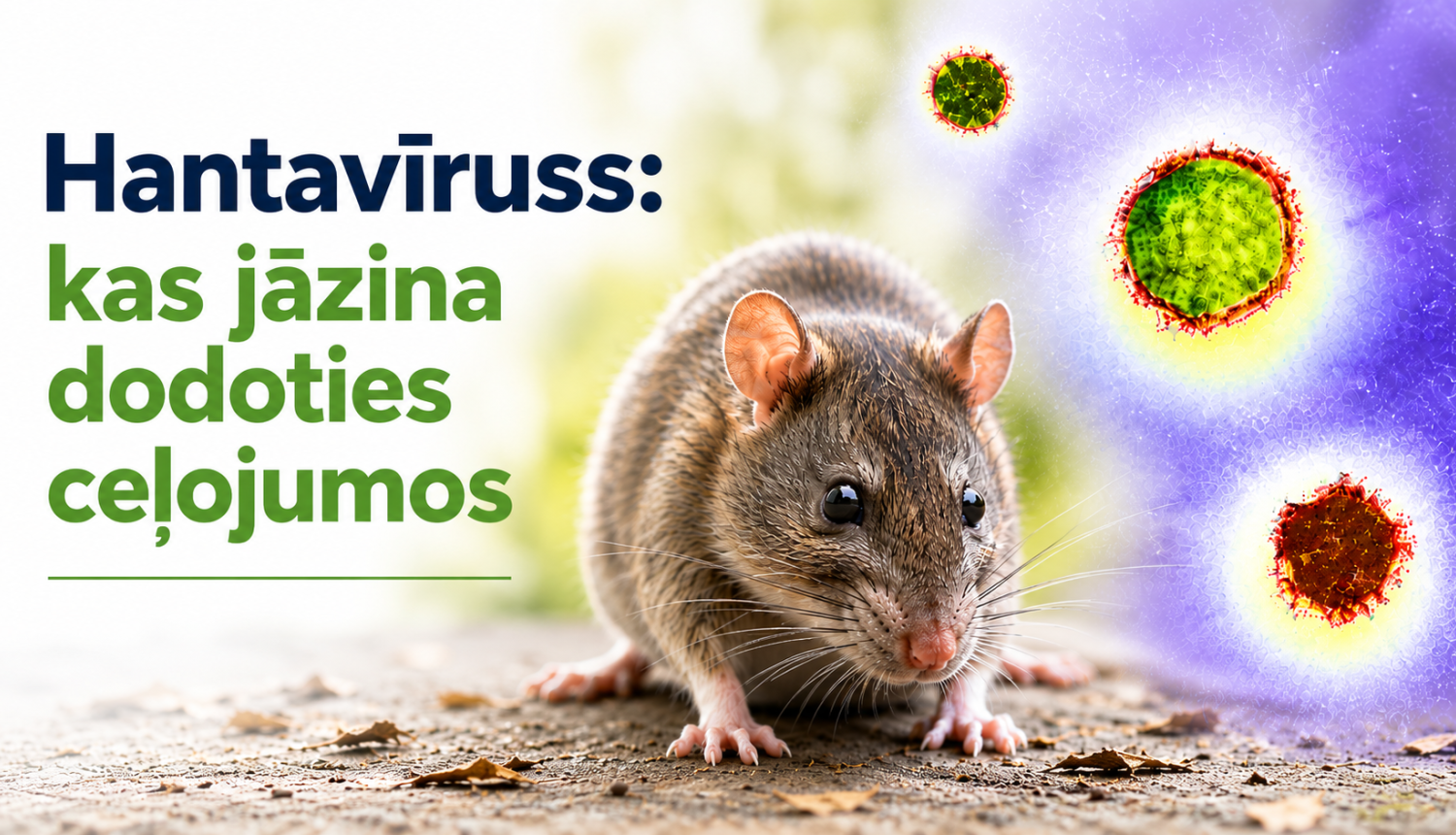 Hantavīruss – uzliesmojuma risks zems; ko ņemt vērā dodoties ceļojumos